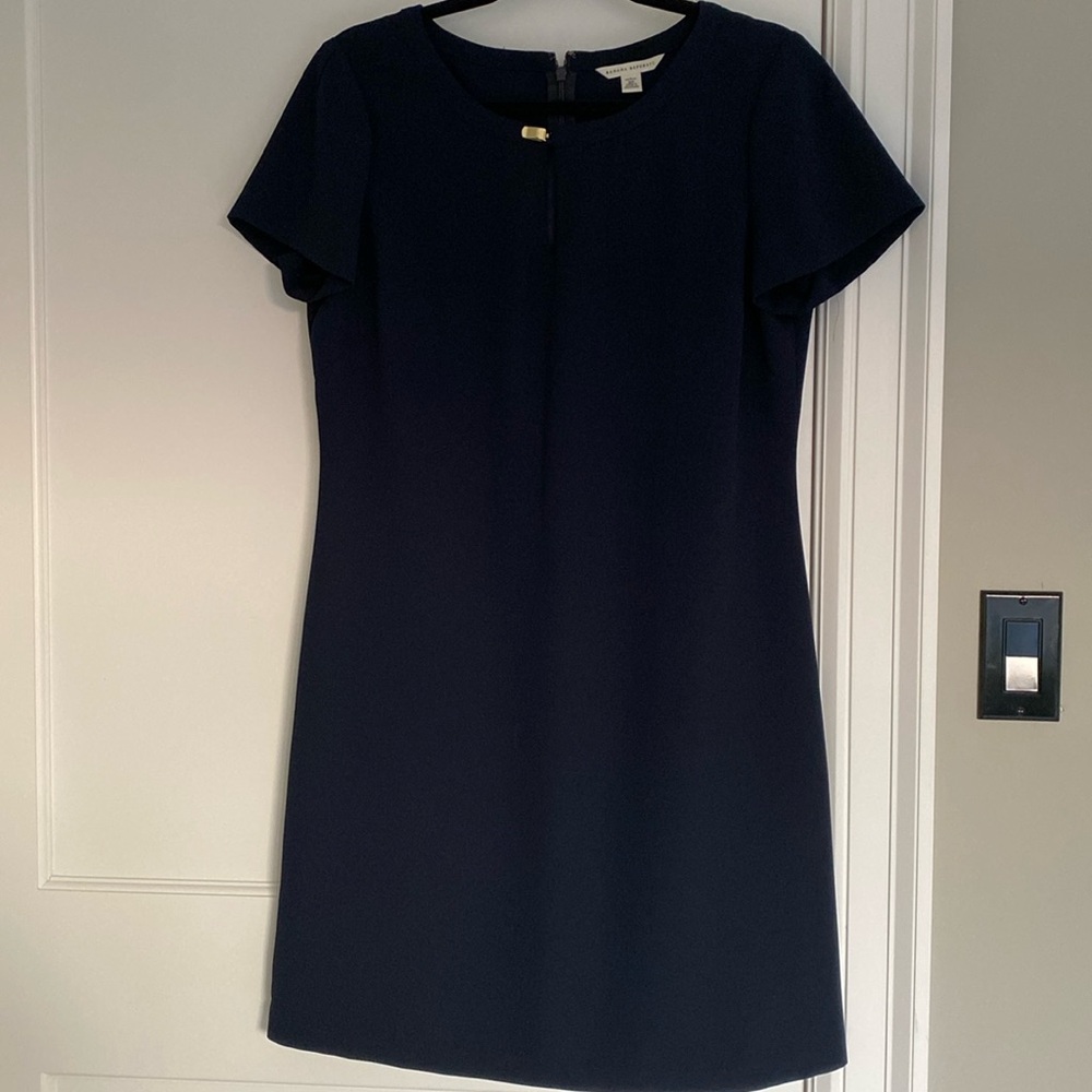 Banana republic, navy short sleeve dress 12P
